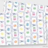 French Macaron Paper Placemat Pad
