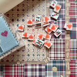 Mahjong Gaming Mat, HANDBOOK PLAID **RULES EDITION