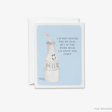 Funny Milk Birthday Card