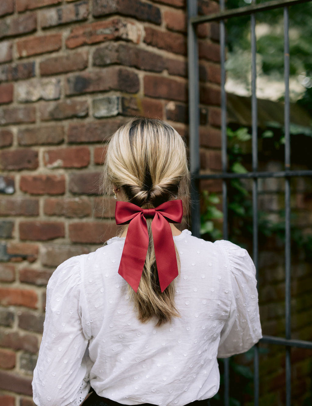 Bailee Matte Satin Bow