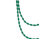 Charleston Rice Bead Necklace (Garden Green)