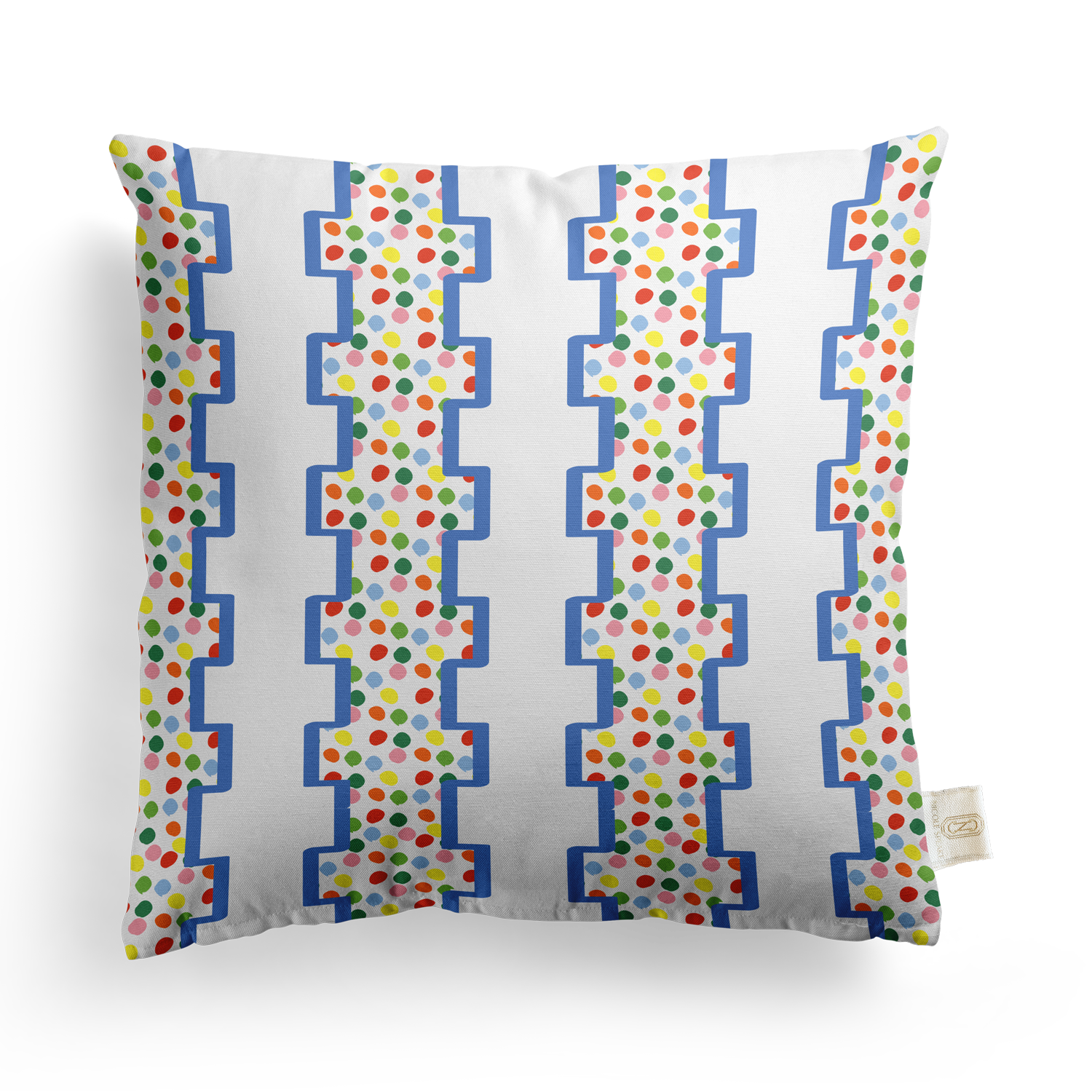 Geometric Leopard Pillow Cover | Featuring Preppy Colorway