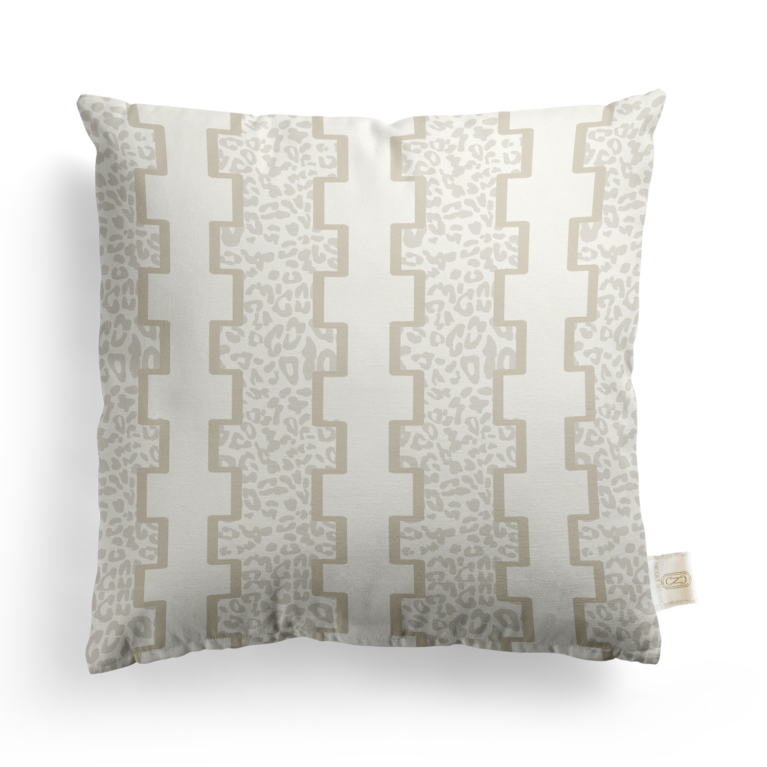 Geometric Leopard Pillow Cover | Featuring Fiesta Colorway
