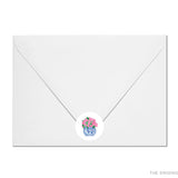 Ginger Jar Peonies Round Stickers