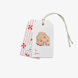 Gingerbread House Holiday Gift Tags [Sets of 8]