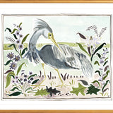 The "Heron in a Lavender Haze" Fine Art Print