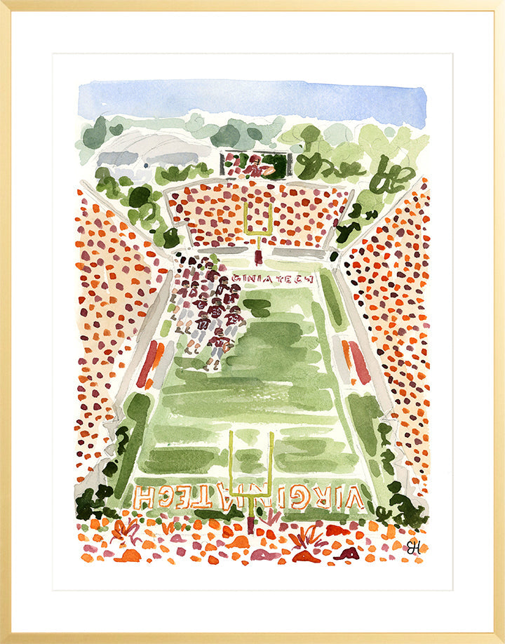 "Lane Stadium" Fine Art Print