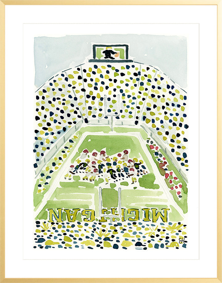 "The Big House, Michigan Stadium" Fine Art Print