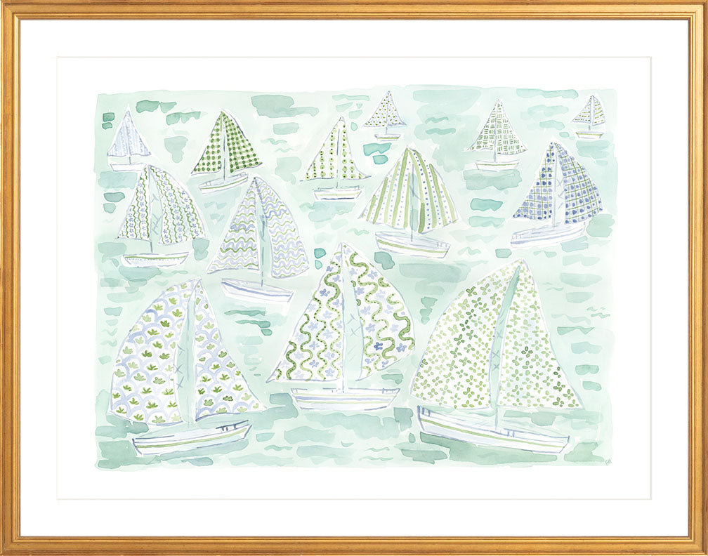 The "Pattern Regatta" Fine Art Print