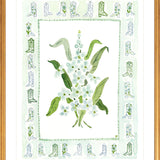 The "Boots Charms" Watercolor Fine Art Print, Flower Charm Series