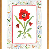 The "Somerset Charms" Watercolor Fine Art Print, Flower Charm Series