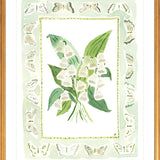 The "Lily of the Valley Charms" Watercolor Fine Art Print, Flower Charm Series