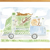 The "Wild Animal Recycling Truck Co." Fine Art Print