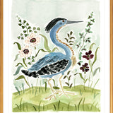 The "Indigo Blue Heron" Fine Art Print