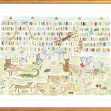 The "University of Animals Library" Fine Art Print
