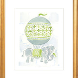 The "Hot Air Balloon Menagerie Elephant" Fine Art Print
