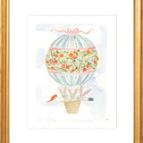 The "Hot Air Balloon Menagerie Bunnies" Fine Art Print