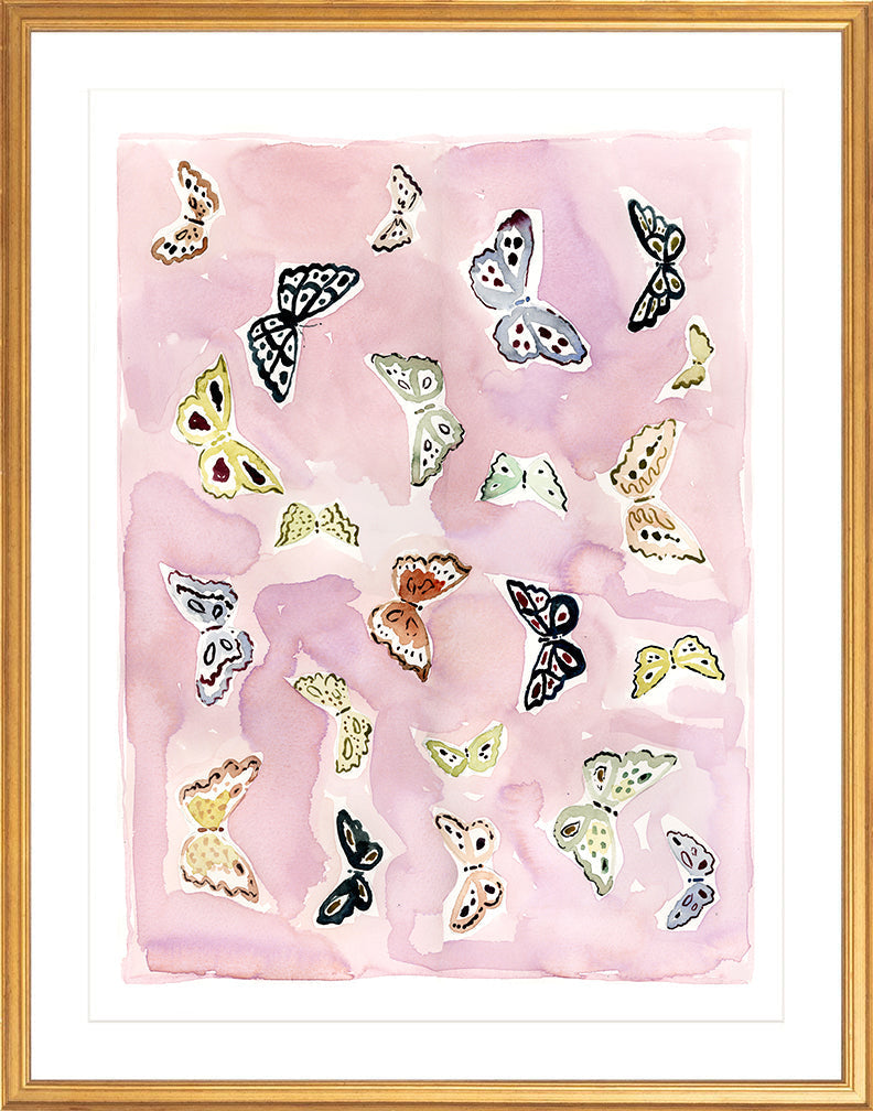 Butterfly Rainbow Lilac, Fine Art Print