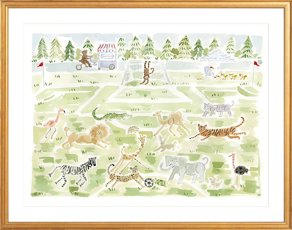 The "Soccer Safari" Fine Art Print