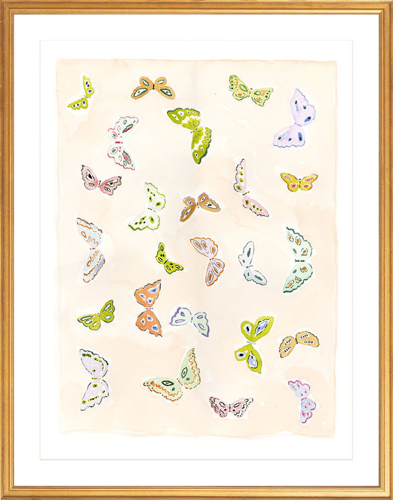 Butterfly Rainbow Blush, Fine Art Print