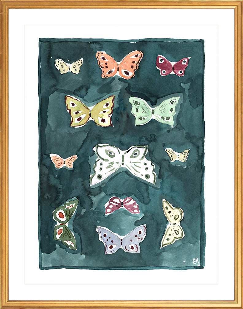 Butterfly Rainbow Indigo, Fine Art Print