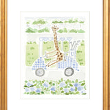 The "Golf Cart Giraffe" Fine Art Print