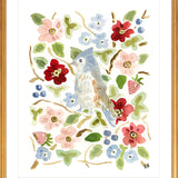 The "Bird in the Berries" Garden Party Series, Fine Art Print