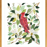 The "Bird in the Magnolias" Garden Party Series, Fine Art Print