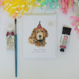 Golden Retriever Birthday Card