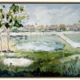 "Bunker on the Left" Golf Landscape, Canvas Print
