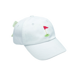 Golf Flag Bow Baseball Hat (Girls)