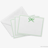 Green Bow Flat Notes [Sets of 8]