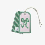 Green and Pink Bow Gift Tags [Set of 8]