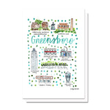 Greensboro, NC Map Card