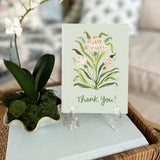 Thank you Pink Botanical Card