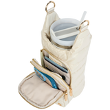 HydroBag® HANDLE® - Ivory Lacquer with Solid Vegan Leather Trimmed Strap