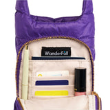 Deep Violet Matte HydroBag® with Mardi Gras Strap
