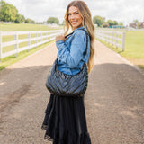 Black Pearl Half Moon HydroHobo® Bag- bottle included