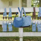 Denim Half Moon HydroHobo® Bag- bottle included