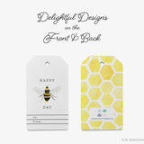 Happy Bee Day Gift Tags [Set of 8]