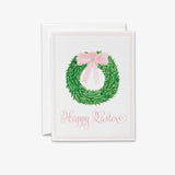 Happy Easter Wreath Greeting Card