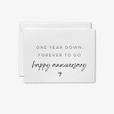 Happy One Year Anniversary Card