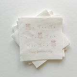 Happy Galentines Day Premium Cocktail Napkins | Party Pack of 12 | Designer Paper Napkins