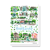 Highlands, NC Map Card
