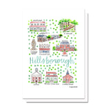 Hillsborough, NC Map Card