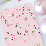 Flamingo Holiday Wishes Card