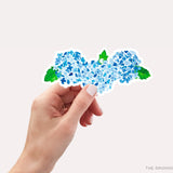 Hydrangea Bunch Vinyl Sticker