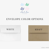 Personalized Pink Gingham Christmas Tree Flat Notes