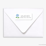 Hydrangea Return Address Labels