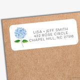 Hydrangea Return Address Labels